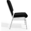 image:imageFlash Furniture HERCULES Series 185W Church Chair in Navy Blue Fabric with Book Rack  Gold Vein FrameBlack FabricSilver Vein Frame