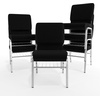 image:imageFlash Furniture HERCULES Series 185W Church Chair in Navy Blue Fabric with Book Rack  Gold Vein FrameBlack FabricSilver Vein Frame