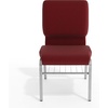 image:imageFlash Furniture HERCULES Series 185W Church Chair in Navy Blue Fabric with Book Rack  Gold Vein FrameBurgundy FabricSilver Vein Frame