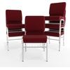 image:imageFlash Furniture HERCULES Series 185W Church Chair in Navy Blue Fabric with Book Rack  Gold Vein FrameBurgundy FabricSilver Vein Frame
