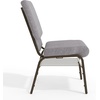 image:imageFlash Furniture HERCULES Series 185W Church Chair in Navy Blue Fabric with Book Rack  Gold Vein FrameGray FabricGold Vein Frame