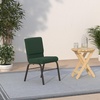 image:imageFlash Furniture HERCULES Series 185W Church Chair in Navy Blue Fabric with Book Rack  Gold Vein FrameGreen Patterned FabricGold Vein Frame