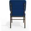image:imageFlash Furniture HERCULES Series 185W Church Chair in Navy Blue Fabric with Book Rack  Gold Vein FrameNavy Blue FabricGold Vein Frame