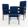 image:imageFlash Furniture HERCULES Series 185W Church Chair in Navy Blue Fabric with Book Rack  Gold Vein FrameNavy Blue FabricGold Vein Frame