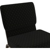 image:imageFlash Furniture HERCULES Series 21W Church Chair in Navy Blue Fabric with Cup Book Rack  Silver Vein FrameBlack Dot Patterned FabricGold Vein Frame
