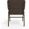 image:imageFlash Furniture HERCULES Series 21W Church Chair in Navy Blue Fabric with Cup Book Rack  Silver Vein FrameBrown Dot FabricGold Vein Frame