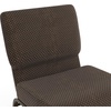 image:imageFlash Furniture HERCULES Series 21W Church Chair in Navy Blue Fabric with Cup Book Rack  Silver Vein FrameBrown Dot Patterned FabricGold Vein Frame