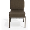 image:imageFlash Furniture HERCULES Series 21W Church Chair in Navy Blue Fabric with Cup Book Rack  Silver Vein FrameBrown FabricGold Vein Frame