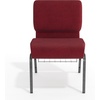 image:imageFlash Furniture HERCULES Series 21W Church Chair in Navy Blue Fabric with Cup Book Rack  Silver Vein FrameCrimson FabricSilver Vein Frame