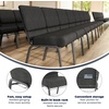 image:imageFlash Furniture HERCULES Series 21W Church Chair in Navy Blue Fabric with Cup Book Rack  Silver Vein FrameDark Gray FabricSilver Vein Frame