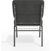 image:imageFlash Furniture HERCULES Series 21W Church Chair in Navy Blue Fabric with Cup Book Rack  Silver Vein FrameDark Gray FabricSilver Vein Frame
