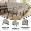 image:imageFlash Furniture HERCULES Series 21W Church Chair in Navy Blue Fabric with Cup Book Rack  Silver Vein FrameGray Dot FabricSilver Vein Frame