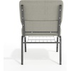 image:imageFlash Furniture HERCULES Series 21W Church Chair in Navy Blue Fabric with Cup Book Rack  Silver Vein FrameGray Dot FabricSilver Vein Frame