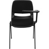 image:imageFlash Furniture HERCULES Series 661 lb Capacity Black Ergonomic Shell Stack Chair with Black Frame and 16 Seat HeightBlack