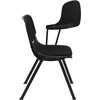 image:imageFlash Furniture HERCULES Series 661 lb Capacity Black Ergonomic Shell Stack Chair with Black Frame and 16 Seat HeightBlack Padded