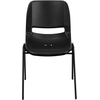 image:imageFlash Furniture HERCULES Series 661 lb Capacity Black Ergonomic Shell Stack Chair with Black Frame and 16 Seat HeightBlack PlasticBlack Frame