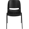 image:imageFlash Furniture HERCULES Series 661 lb Capacity Black Ergonomic Shell Stack Chair with Black Frame and 16 Seat HeightBlack PlasticBlack Frame