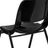 image:imageFlash Furniture HERCULES Series 661 lb Capacity Black Ergonomic Shell Stack Chair with Black Frame and 16 Seat HeightBlack PlasticBlack Frame