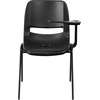 image:imageFlash Furniture HERCULES Series 661 lb Capacity Black Ergonomic Shell Stack Chair with Black Frame and 16 Seat HeightBlack PlasticBlack Frame