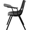image:imageFlash Furniture HERCULES Series 661 lb Capacity Black Ergonomic Shell Stack Chair with Black Frame and 16 Seat HeightBlack PlasticBlack Frame