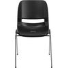 image:imageFlash Furniture HERCULES Series 661 lb Capacity Black Ergonomic Shell Stack Chair with Black Frame and 16 Seat HeightBlack PlasticChrome Frame