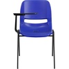 image:imageFlash Furniture HERCULES Series 661 lb Capacity Black Ergonomic Shell Stack Chair with Black Frame and 16 Seat HeightBlue