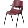 image:imageFlash Furniture HERCULES Series 661 lb Capacity Black Ergonomic Shell Stack Chair with Black Frame and 16 Seat HeightBurgundy