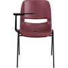 image:imageFlash Furniture HERCULES Series 661 lb Capacity Black Ergonomic Shell Stack Chair with Black Frame and 16 Seat HeightBurgundy