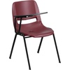 image:imageFlash Furniture HERCULES Series 661 lb Capacity Black Ergonomic Shell Stack Chair with Black Frame and 16 Seat HeightBurgundy