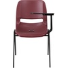 image:imageFlash Furniture HERCULES Series 661 lb Capacity Black Ergonomic Shell Stack Chair with Black Frame and 16 Seat HeightBurgundy