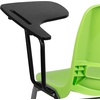image:imageFlash Furniture HERCULES Series 661 lb Capacity Black Ergonomic Shell Stack Chair with Black Frame and 16 Seat HeightGreen