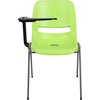 image:imageFlash Furniture HERCULES Series 661 lb Capacity Black Ergonomic Shell Stack Chair with Black Frame and 16 Seat HeightGreen