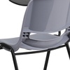 image:imageFlash Furniture HERCULES Series 661 lb Capacity Black Ergonomic Shell Stack Chair with Black Frame and 16 Seat HeightGrey