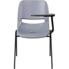 image:imageFlash Furniture HERCULES Series 661 lb Capacity Black Ergonomic Shell Stack Chair with Black Frame and 16 Seat HeightGrey