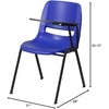 image:imageFlash Furniture HERCULES Series 661 lb Capacity Black Ergonomic Shell Stack Chair with Black Frame and 16 Seat HeightNavy PlasticBlack Frame