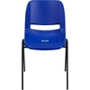image:imageFlash Furniture HERCULES Series 661 lb Capacity Black Ergonomic Shell Stack Chair with Black Frame and 16 Seat HeightNavy PlasticBlack Frame