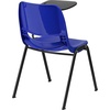 image:imageFlash Furniture HERCULES Series 661 lb Capacity Black Ergonomic Shell Stack Chair with Black Frame and 16 Seat HeightNavy PlasticBlack Frame