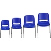 image:imageFlash Furniture HERCULES Series 661 lb Capacity Black Ergonomic Shell Stack Chair with Black Frame and 16 Seat HeightNavy PlasticChrome Frame