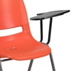 image:imageFlash Furniture HERCULES Series 661 lb Capacity Black Ergonomic Shell Stack Chair with Black Frame and 16 Seat HeightOrange