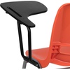 image:imageFlash Furniture HERCULES Series 661 lb Capacity Black Ergonomic Shell Stack Chair with Black Frame and 16 Seat HeightOrange