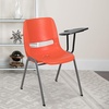image:imageFlash Furniture HERCULES Series 661 lb Capacity Black Ergonomic Shell Stack Chair with Black Frame and 16 Seat HeightOrange