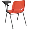 image:imageFlash Furniture HERCULES Series 661 lb Capacity Black Ergonomic Shell Stack Chair with Black Frame and 16 Seat HeightOrange