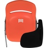 image:imageFlash Furniture HERCULES Series 661 lb Capacity Black Ergonomic Shell Stack Chair with Black Frame and 16 Seat HeightOrange