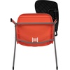image:imageFlash Furniture HERCULES Series 661 lb Capacity Black Ergonomic Shell Stack Chair with Black Frame and 16 Seat HeightOrange