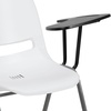 image:imageFlash Furniture HERCULES Series 661 lb Capacity Black Ergonomic Shell Stack Chair with Black Frame and 16 Seat HeightWhite