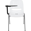 image:imageFlash Furniture HERCULES Series 661 lb Capacity Black Ergonomic Shell Stack Chair with Black Frame and 16 Seat HeightWhite