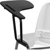 image:imageFlash Furniture HERCULES Series 661 lb Capacity Black Ergonomic Shell Stack Chair with Black Frame and 16 Seat HeightWhite
