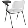 image:imageFlash Furniture HERCULES Series 661 lb Capacity Black Ergonomic Shell Stack Chair with Black Frame and 16 Seat HeightWhite