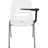 image:imageFlash Furniture HERCULES Series 661 lb Capacity Black Ergonomic Shell Stack Chair with Black Frame and 16 Seat HeightWhite