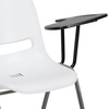 image:imageFlash Furniture HERCULES Series 661 lb Capacity Black Ergonomic Shell Stack Chair with Black Frame and 16 Seat HeightWhite